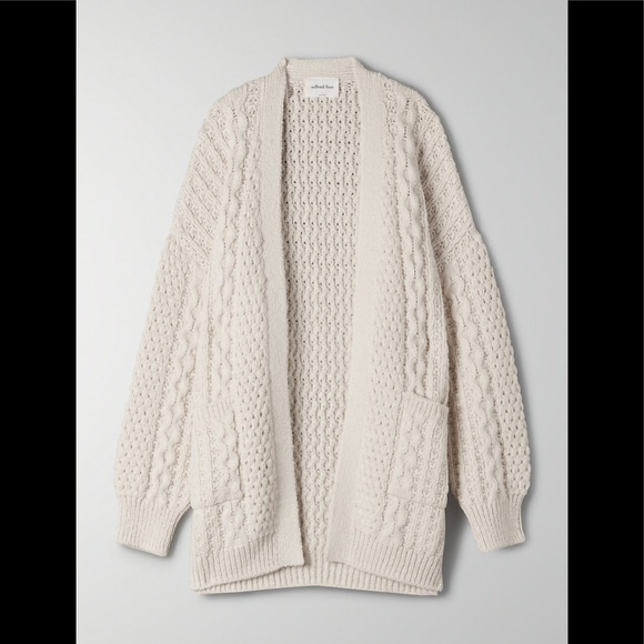 Wilfred Sweaters - ARITZIA CABLE KNIT CARDIGAN SIZE S